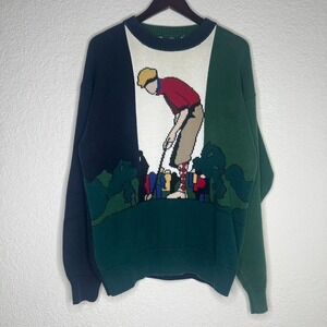 Vintage 90s Janzten multicolored Golf Sweater L